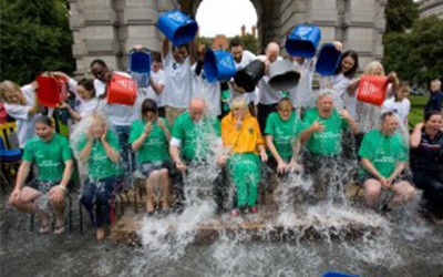 MND/ALS Ice Bucket Challenge in Trinity College Dublin 01-09-14